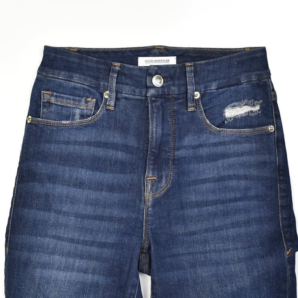 Good American Good Legs Crops Distressed Skinny Jeans 0/25 - Picture 3 of 9